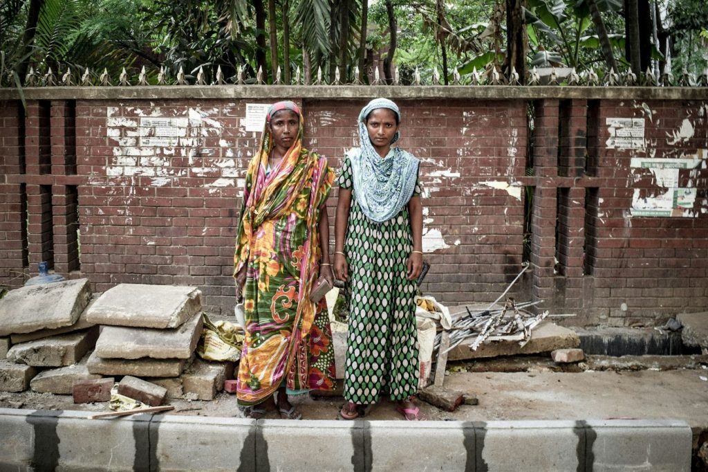 Women in a village